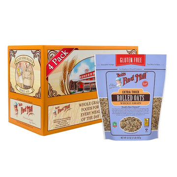 Bobs Red Mill Gluten Free Extra Thick Rolled Oats, 32 Ounce - 4 per case.