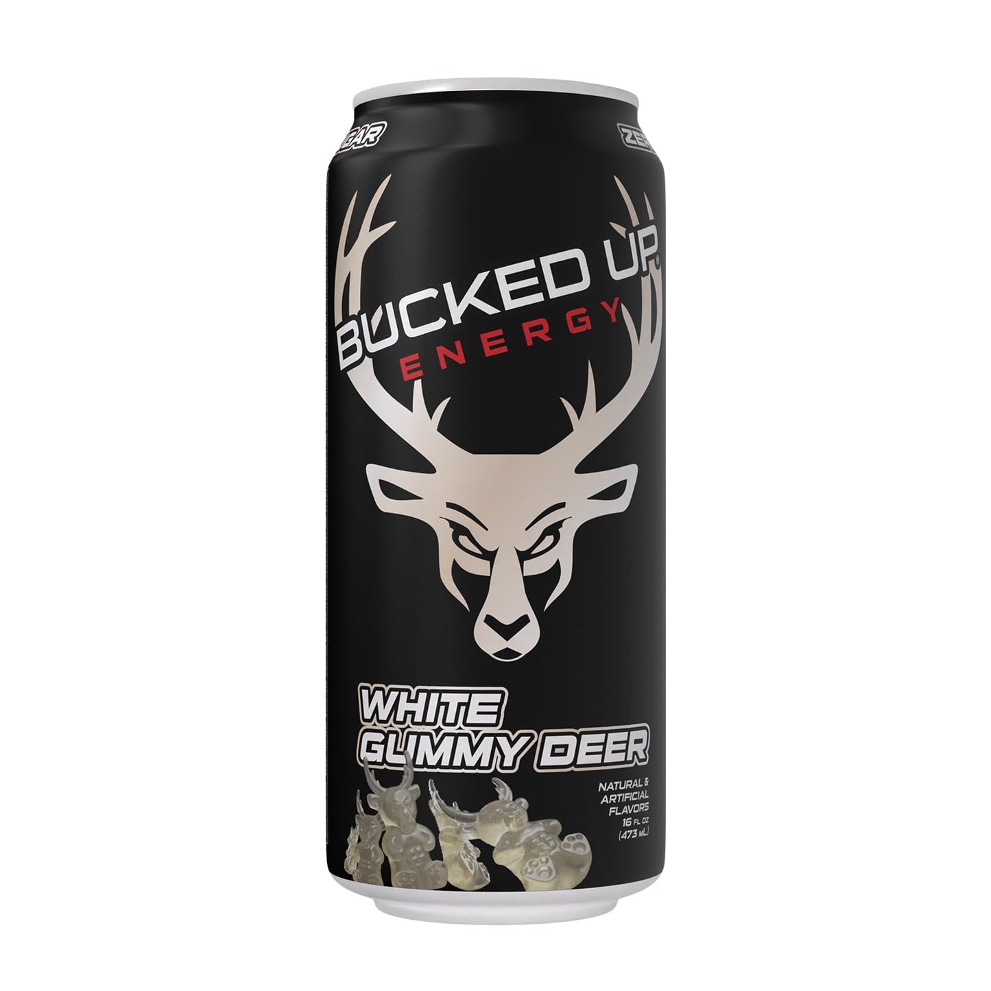 Bucked Up Energy Drink 300mg - White Gummy Deer Flavor (12 CT)