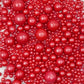 Gevog 1 Bottle Red Pearls Sprinkles Mixing Edible Cake Cupcake Sprinkles For Wedding Valentines Party Baking Cupcake Cookie Ice