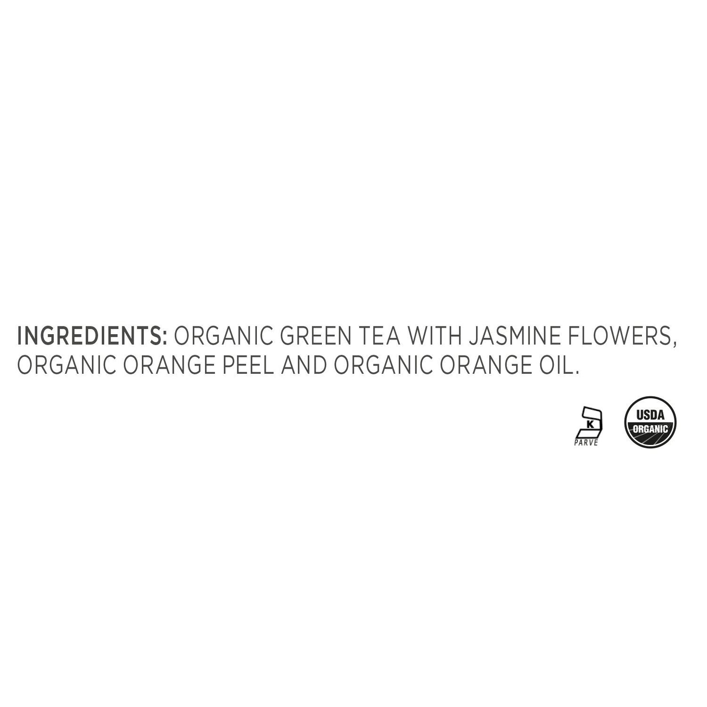 Tea Forte Orange Jasmine Organic Green Tea, Loose Tea Canister Makes 35-50 Cups, 3.53 Ounces