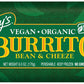 Amys Frozen Burrito, Vegan Bean & Cheeze, Gluten Free, Non-Dairy, 6.3 oz.