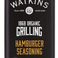 Watkins Organic Grilling Hamburger Seasoning, Non-GMO, Kosher, 3.6 Oz, 1-Pack