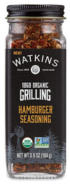 Watkins Organic Grilling Hamburger Seasoning, Non-GMO, Kosher, 3.6 Oz, 1-Pack