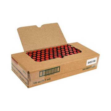 TABASCO Original Red Pepper Sauce, Mini Glass Bottles, Medium Hot, 1/8 Oz, Pack of 144