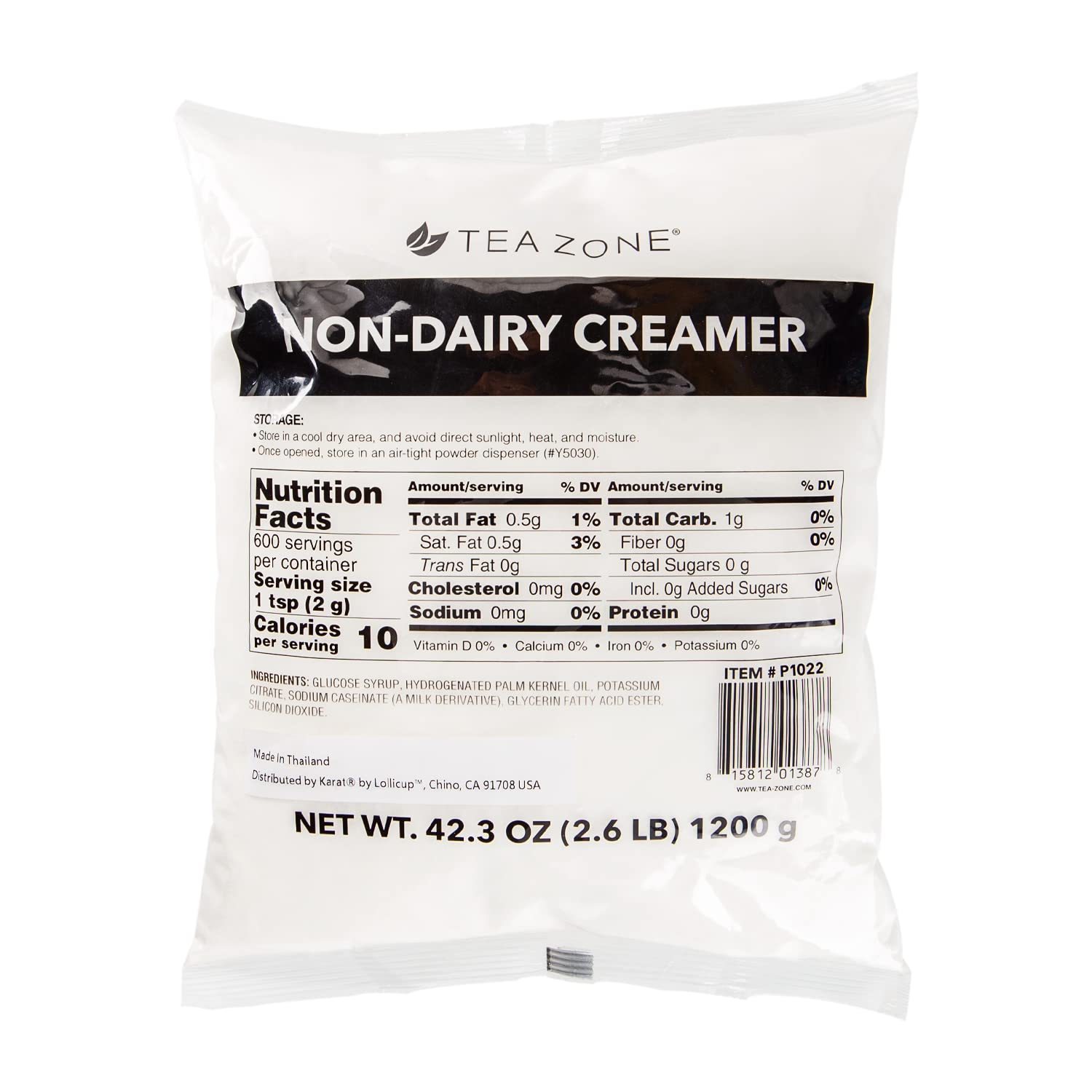 TEA ZONE Non-Dairy Creamer - 2.65 lb (Pack of 10) - Model P1022