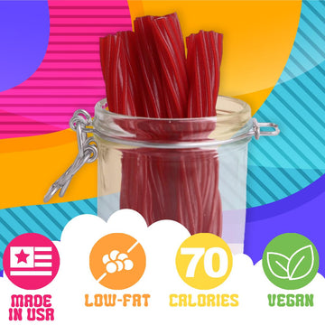 Amish Good Gourmet Licorice Twist Candy - Premium Sweet & Chewy Treat, Cinnamon Jumbo Licorice Twist Perfect Snack Under 100 Cal