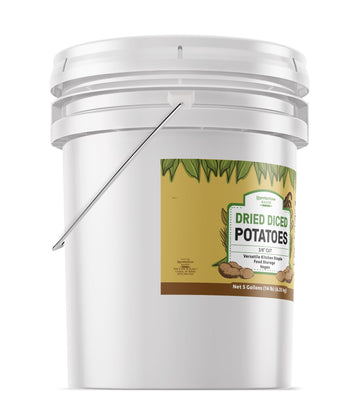 Unpretentious Dried Diced Potatoes, 5 Gallons, Soups, Stews, Food Storage Potatoes