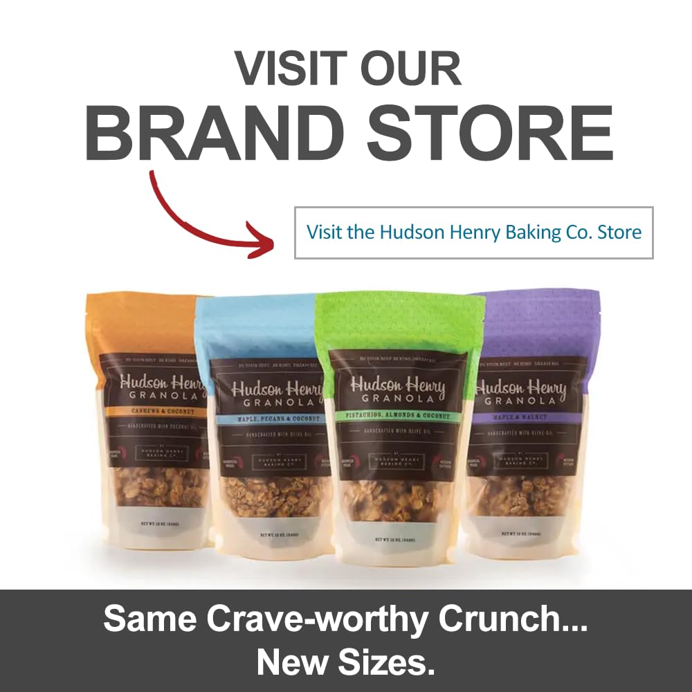 Hudson Henry Granola, Cashews & Coconut - 12 Oz. Package, Pack Of 3 | Non-Gmo Project Verified