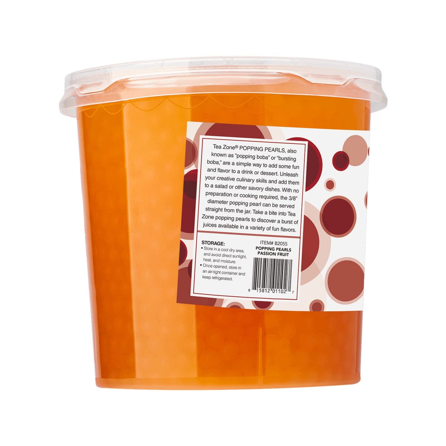 Tea Zone 7 Lb Passion Fruit Popping Pearls