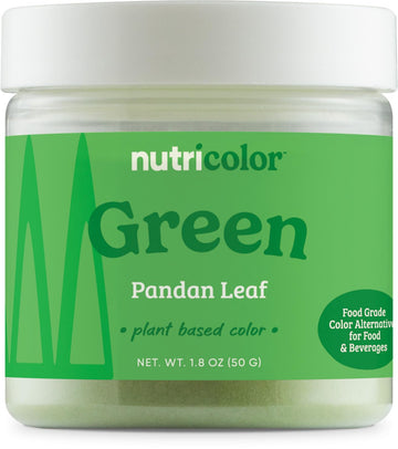 Nutricost Green Plant Based Food Coloring From Pandan Leaf Powder (50 Servings) - Nutricolor Color Alternative For Food & Bevera