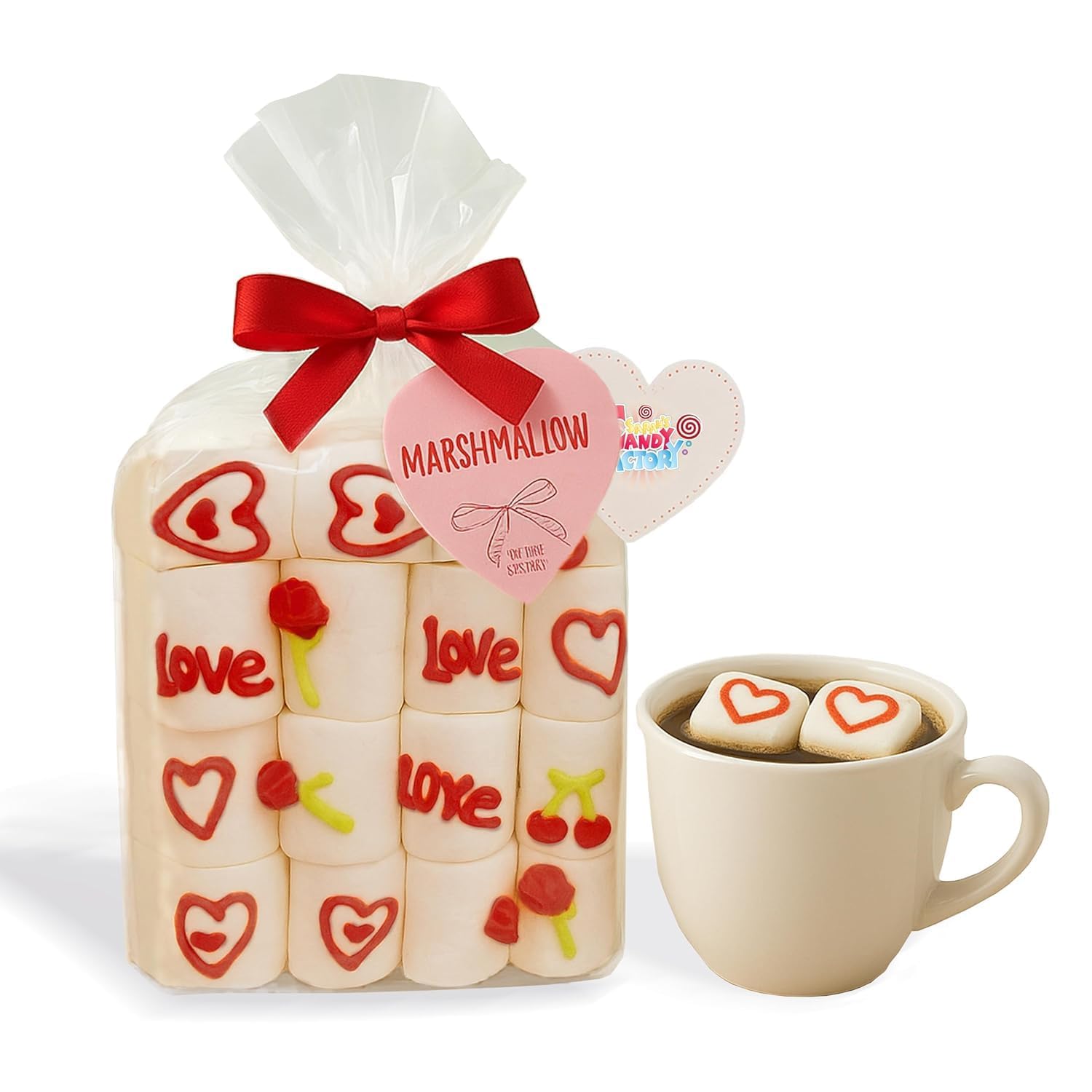 30 Count Marshmallow Gift 2 Pack  Soft & Fluffy Vanilla Marshmallows  Festive Holiday Treats Gluten Free  Halal  Perfect For Gifting  Hot Chocolate  & Stocking Stuffers  4.5 Oz 60 Count