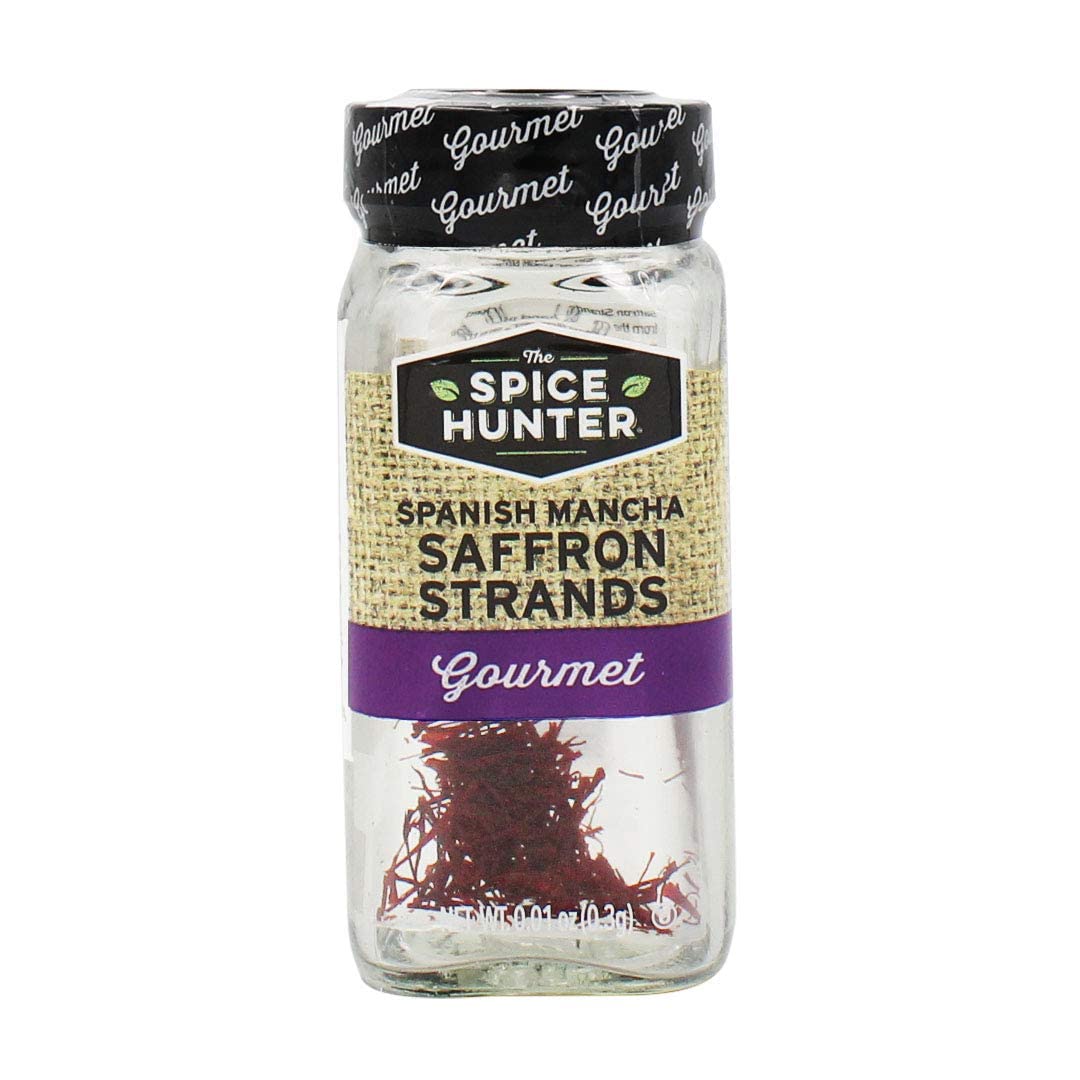 The Spice Hunter Saffron Strands, Spanish Mancha, Whole, 0.01-Ounce Jars