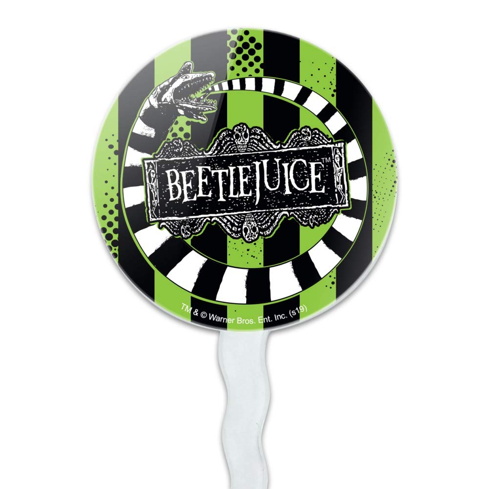 GRAPHICS & MORE Beetlejuice Cupcake Picks Set of 6 - Acrylic Decoration Toppers
