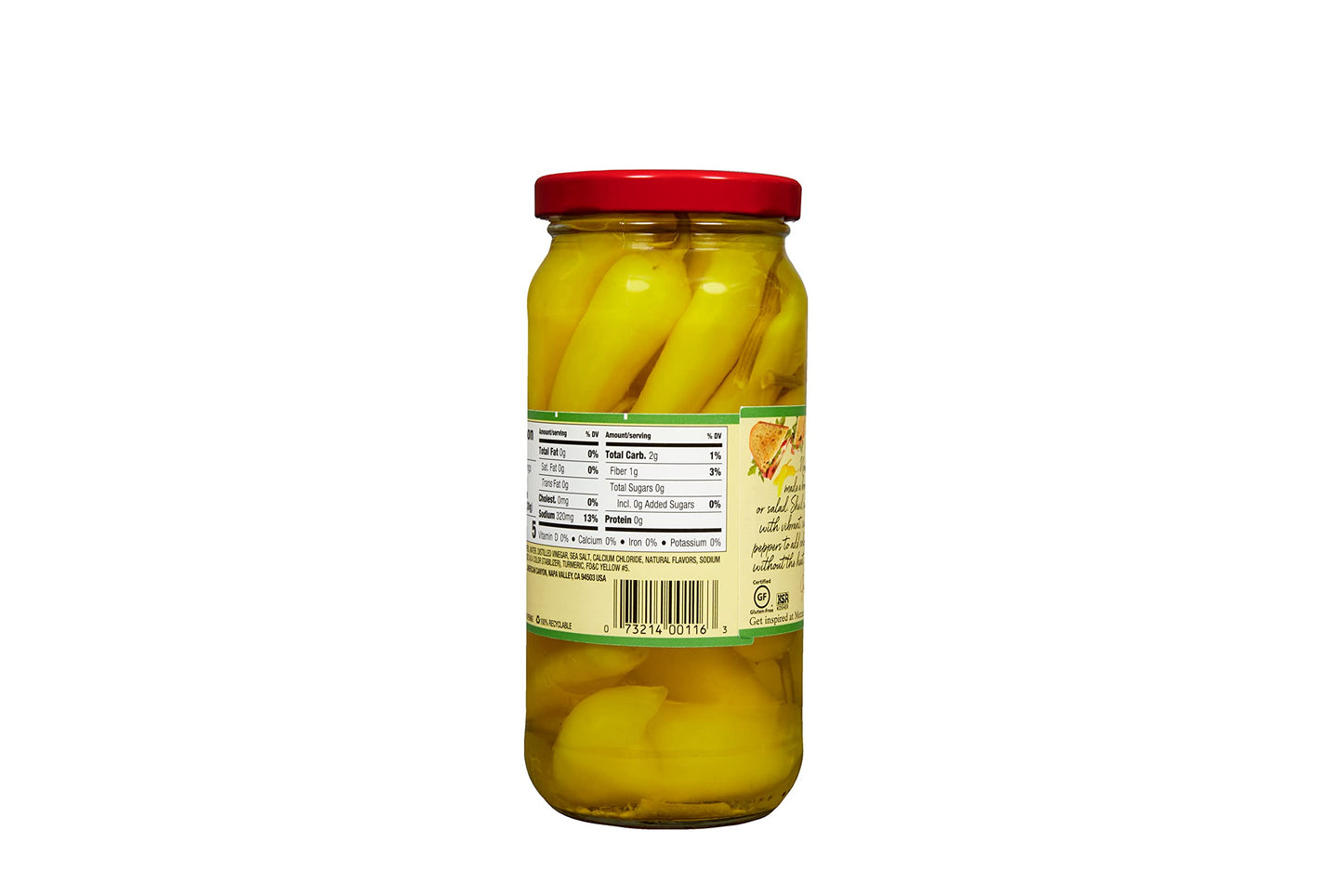 Mezzetta Sweet Banana Peppers - Sweet & Crunchy Peperoncini Alternative for Hamburgers, Hot Dogs, Sandwiches - Perfect for Boost