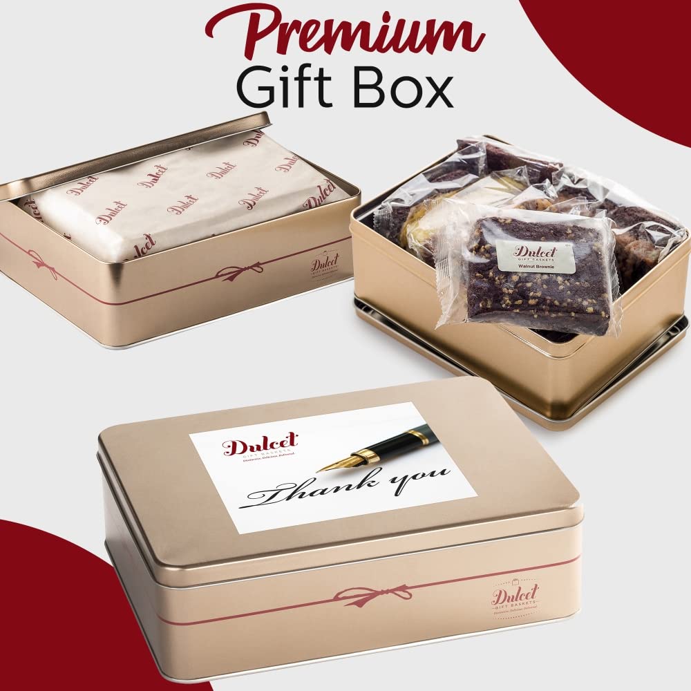 Dulcet Gift Baskets Gourmet Food Gift Baskets for Men & Women, Corporate Thank You Gifts