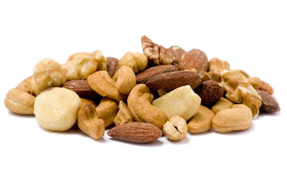 Sincerely Nuts Roasted & Unsalted Mixed Nuts (1 LB) Almonds, Cashews, Brazil Nuts, Hazelnuts & Pecans - Vegan, Kosher & Gluten-F