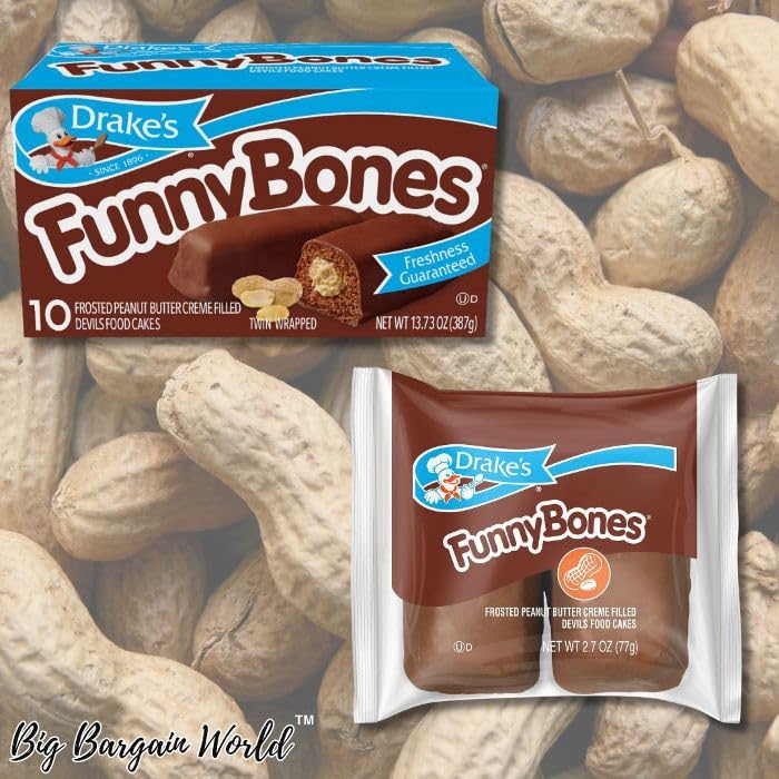 Bundle Variety Pack, Ring Dings, Devil Dogs And Funny Bones Snack Cakes 4 Pack