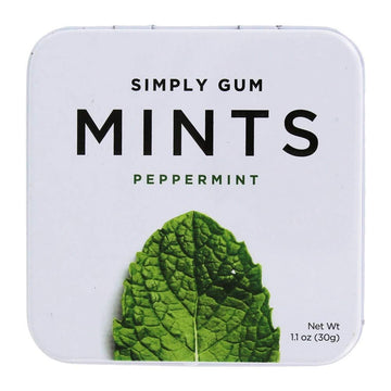 Simply Gum - Mints - Peppermint - Case Of 6 - 30 Count66