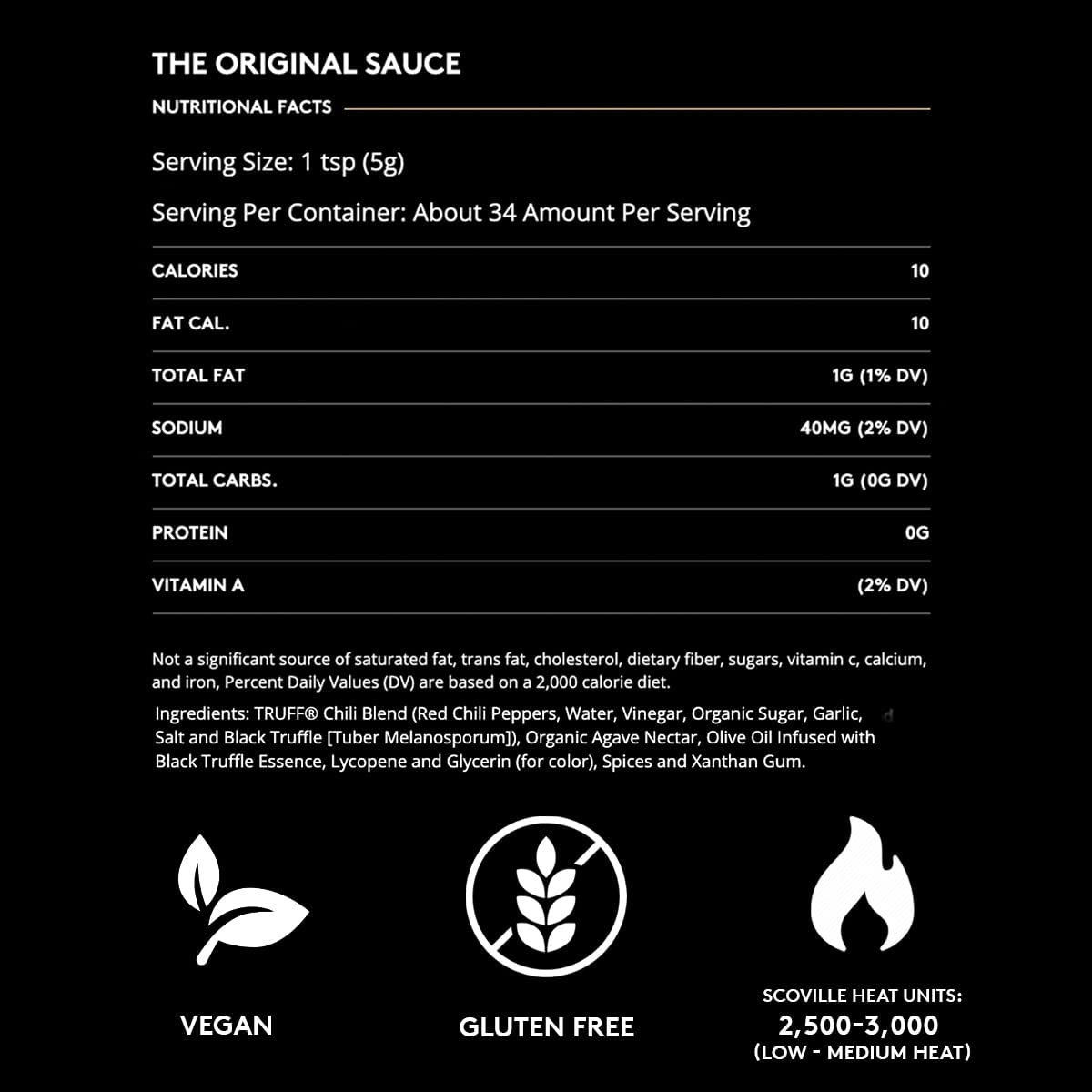 Truff Black Truffle Hot Sauce, 6 Oz