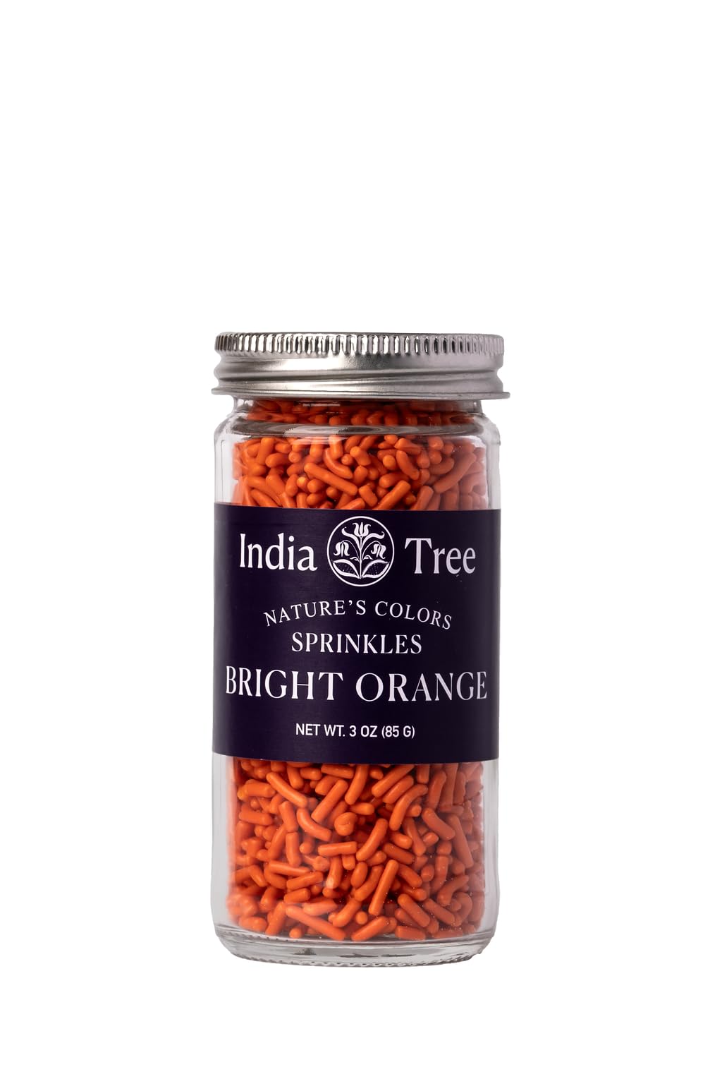 India Tree Nature'S Colors Bright Orange Sprinkles 3 Oz | Natural, Vegan, Non-Gmo, Top 9 Allergen-Free