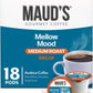 Maud's Decaf Medium Roast Coffee Pods, 18 ct, Decaffeinated Coffee in Recyclable Single Serve Pods - 100% Arabica Coffee, Compat
