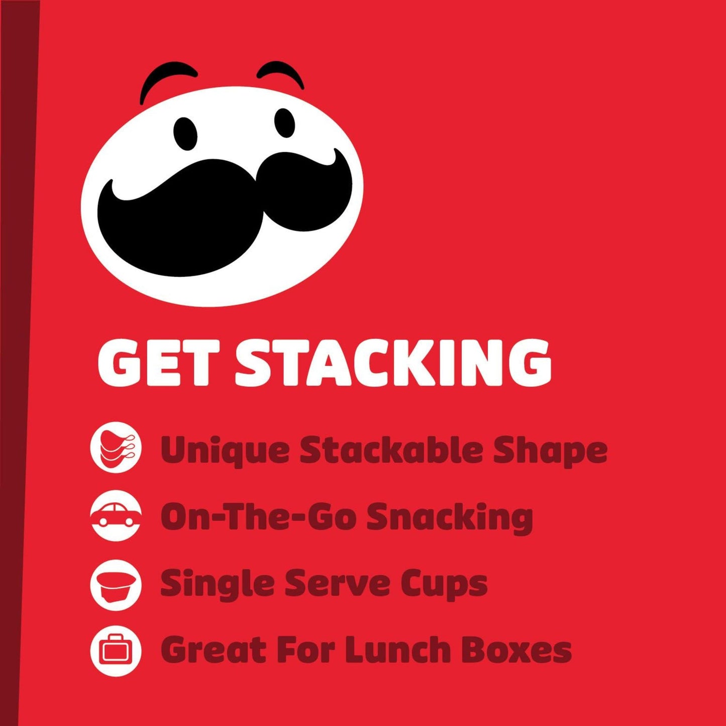 Pringles Potato Crisps Chips, Snack Stacks, Lunch Snacks, Variety Pack (36 Cups)