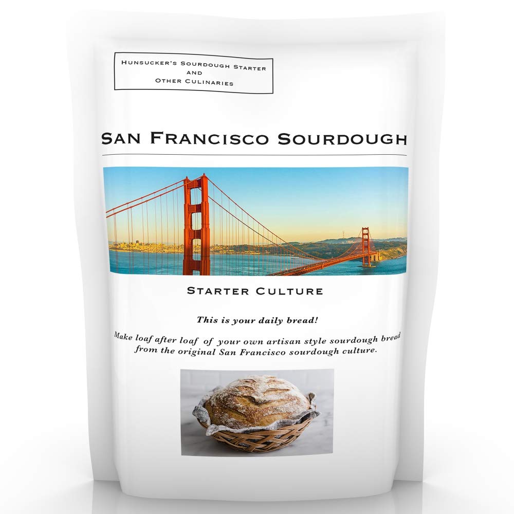 San Francisco Sourdough Starter Genuine Original San Francisco Culture with Easy Foolproof Recipe. True Original Organic San Fra
