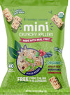 Organic Brown Rice Mini Crunchy Rollers Mixed Berry, Made with Real Fruit, 40 Individually Wrapped Snacks, Flavor with Blueberri