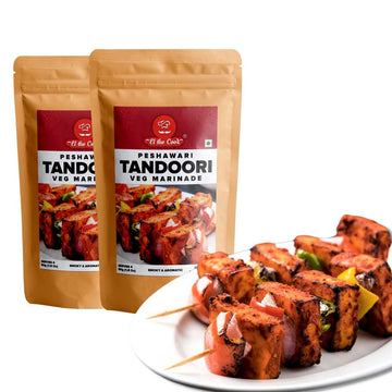 El The Cook Veg Tandoori Paste For Kebab | Ready To Cook Masala - Just Marinate & Cook Restaurant Style Tandoori Paneer Tikka, M