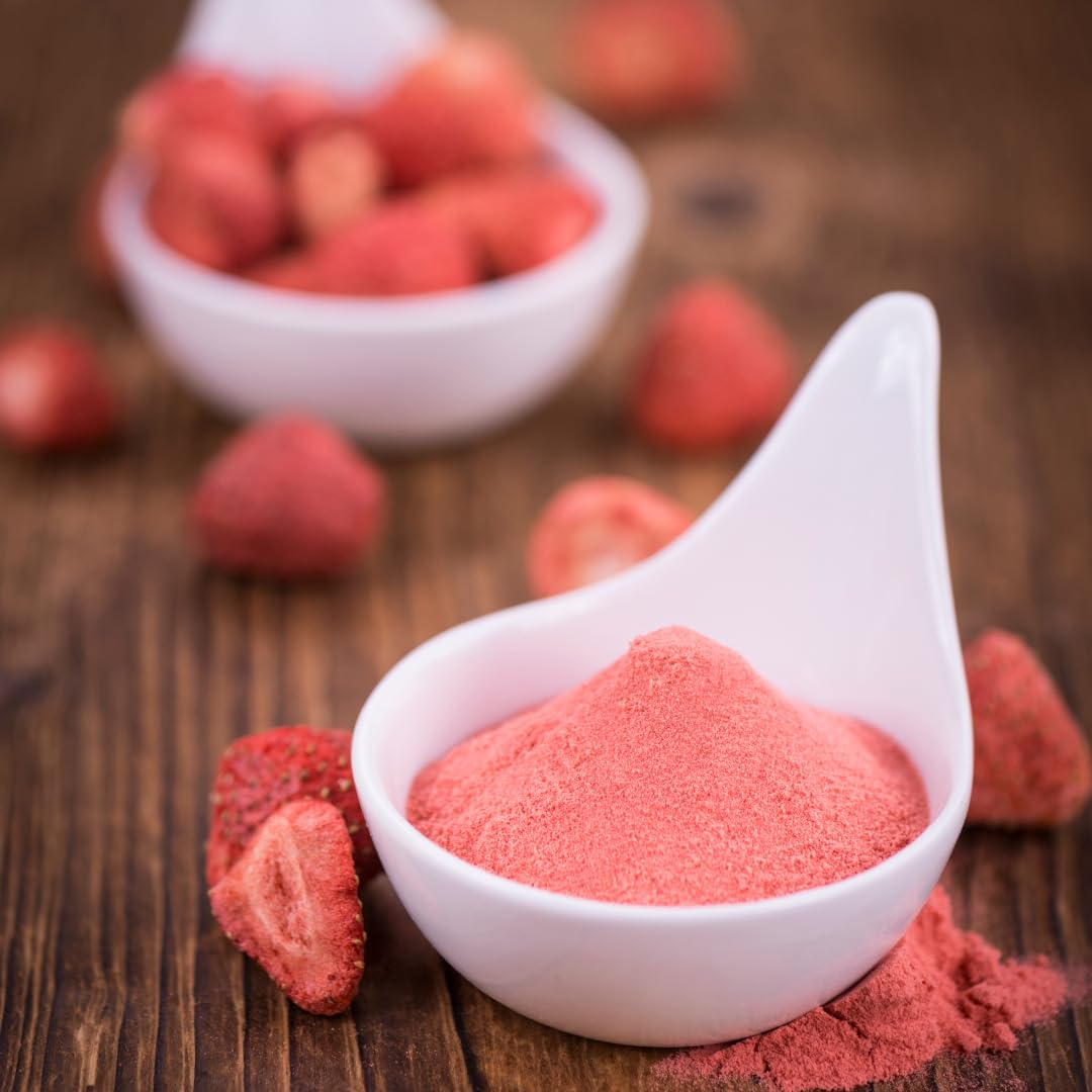 Granaroma Strawberry Fruit Powder, Juicy, Zesty, Perfect For Smoothies, Baking, Desserts, And Beverages (8 Ounce)