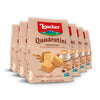 Loacker Quadratini Cappuccino Wafer Cookies - 30% Less Sugar, Non-GMO - 7.76 Ounce Pack of 6