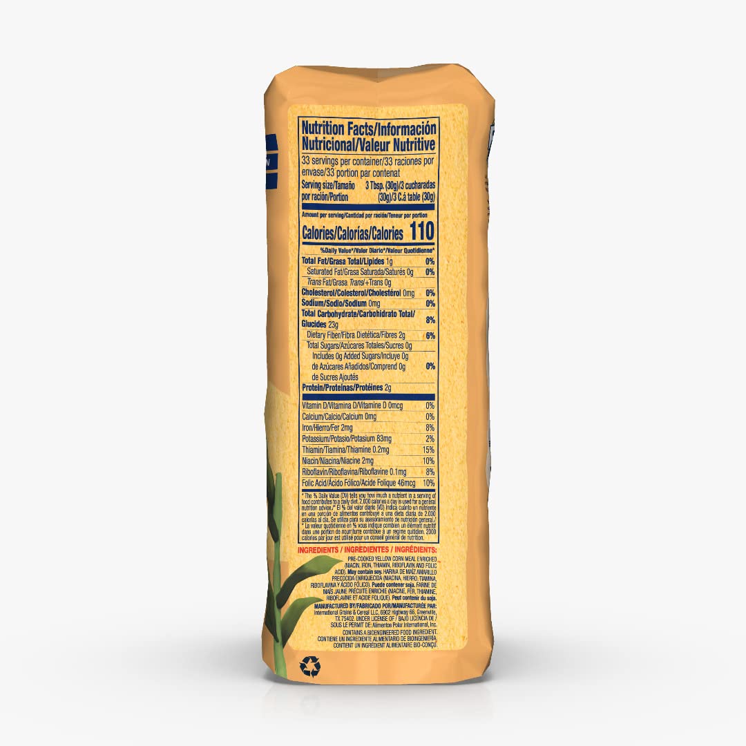P.A.N. Yellow Corn Meal - Pre-Cooked Gluten Free And Kosher Flour For Arepas (2.2 Lb / Pack Of 10)