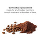 CAFFE CONTEMPO Ground Espresso Pacifica Blend, Dark Roast, 16 Ounce