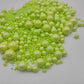 Edible Grassgreen Pearls Sugar Sprinkles 120G/4.23 Oz, Mix Size Candy Pearl For Cake Decorating And Cupcake Toppers, Cookie Deco