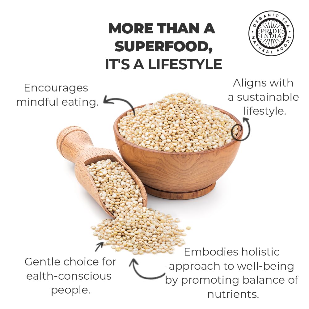 Pride Of India - Natural White Royal Quinoa - 100% Bolivian Superior Grade Protein Rich Whole Grain(D0102HP6BGG.)