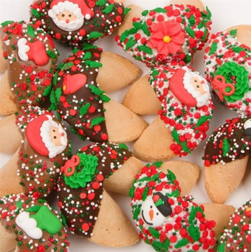 Holiday Fortune Cookies Individually Wrapped - Set of 12