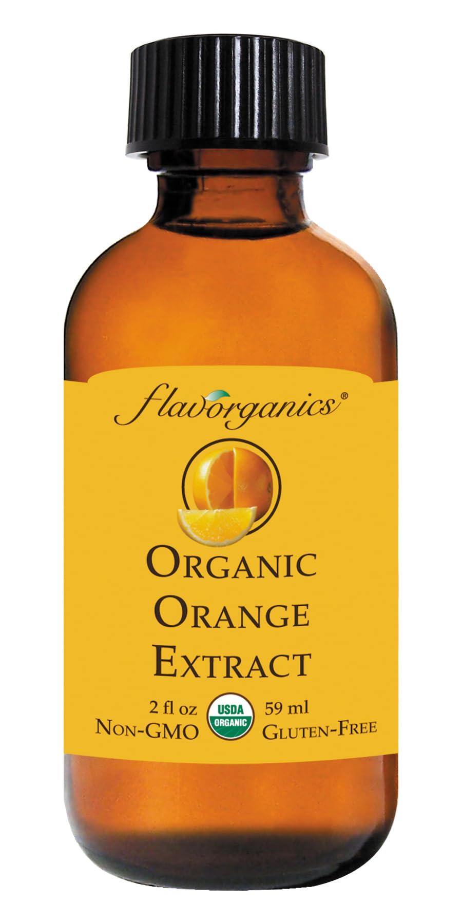 Flavorganics Organic Orange Extract, 2 ounce (2 pack)