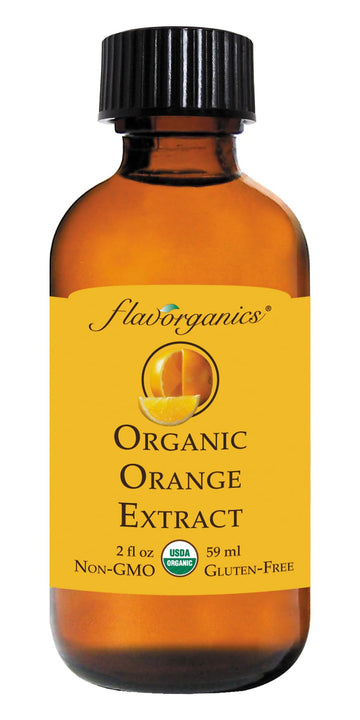 Flavorganics Organic Orange Extract, 2 ounce (2 pack)