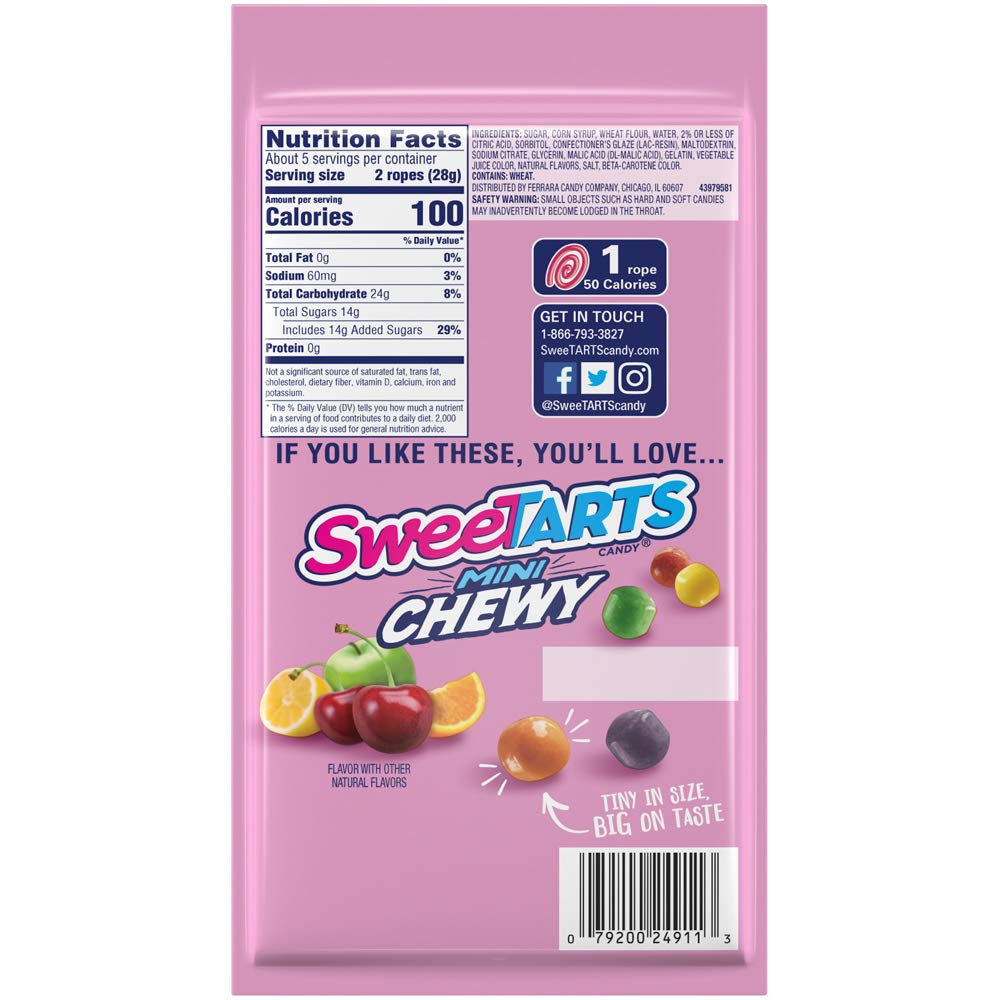 Sweetarts Ropes, Cherry Punch,10 Count (Pack Of 12)