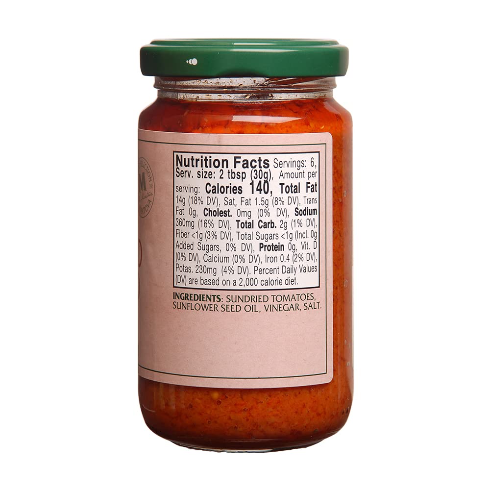 Mantova Italian Sundried Tomato Spread Paste - Bold & Savory Flavor, Perfect For Bruschetta, Sandwiches & Appetizers - 100% Natu