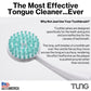 Peak Essentials | Tung Natural Brush & Gel Kit | Tongue Cleaner For Adults | Tongue Scraper To Fight Bad Breath And Halitosis |