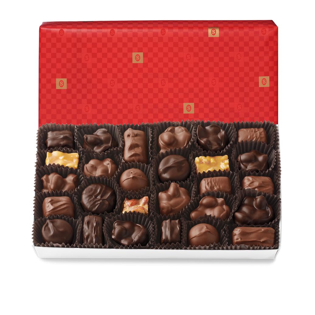 Sees Candies Nuts & Chews (1 Pound (Pack Of 1), Red Gift Wrap)