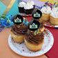Delta State Secondary Logo Cupcake Picks Toppers Decoration Set Of 6
