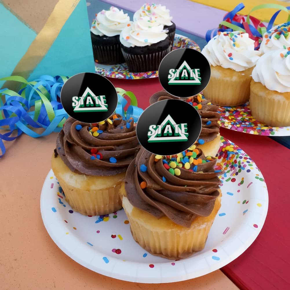 Delta State Secondary Logo Cupcake Picks Toppers Decoration Set Of 6