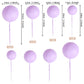 Rssta i Cake Toppers - 30 PCS Mini Balloon Foam Balls - Purple - Model XM402-Purple - Perfect for Baby Shower, Birthday, and Wedding Celebrations