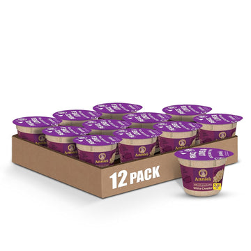 Annies Organic White Cheddar Macaroni and Cheese Cup, 2.01 oz, Pack of 12