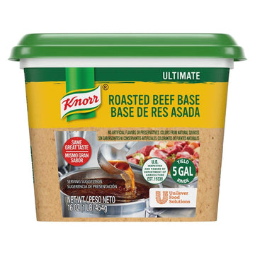 Knorr Professional Ultimate Beef Paste Base Gluten Free, No Artificial Flavors Or Preservatives, No Msg Added, Colors From Natural Sources, 1 Pound (Pack Of 6)