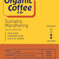 The Organic Coffee Co. Whole Bean Coffee - Sumatra Mandheling (2Lb Bag), Medium Roast, Usda Organic