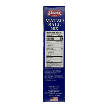 Streits Matzo Ball Mix - Kosher Certified, Suitable for Passover, No MSG Added, Just Add Eggs & Oil, Vegan-Friendly, Family Own