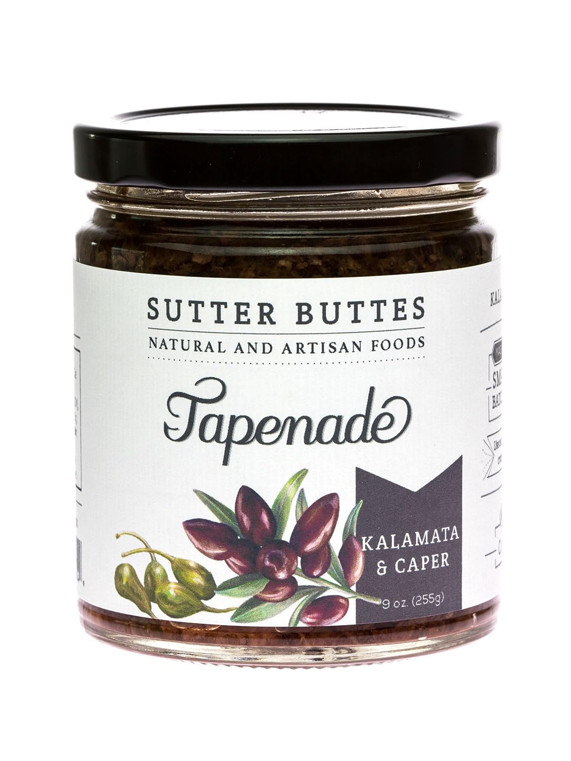 Sutter Buttes Olive Tapenade Spread - 9 oz. Jar (Kalamata & Caper)